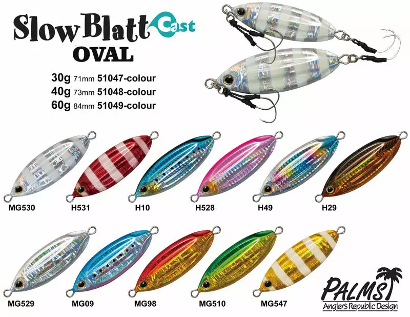 Anglers Republic Palms Slow Blatt Cast Oval 40g 4 Anglers Republic Palms Slow Blatt Cast Oval 40g - Image 2