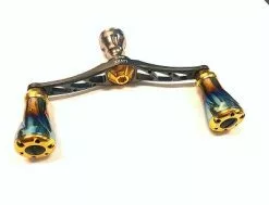 Livre Custom Titanium Double Handle (Gun Metal X Burnt Tip X Gold)- WING 98 (WD-98-FD1 Daiwa Compatible)) -Cheap Jigging Rods Store livre custom 4 resized